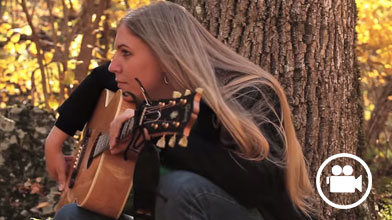 woman with guitar