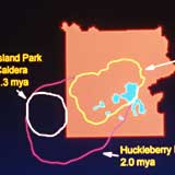 calderas that formed over millennia