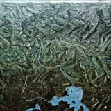 old color map of Yellowstone circa 1895