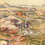 old map of the park and its main features
