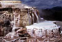 A travertine terrace