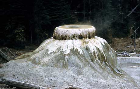 Geyser cones come in all shapes and sizes