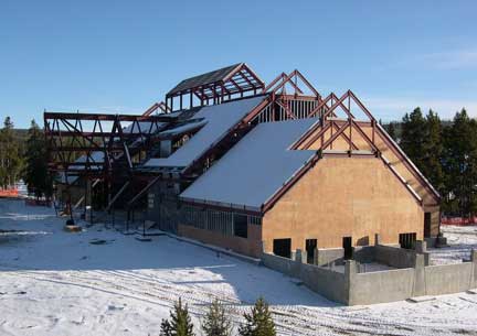 Old Faithful Visitor Education Center construction site