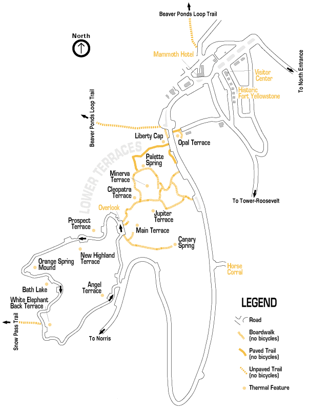 mapa yellowstone