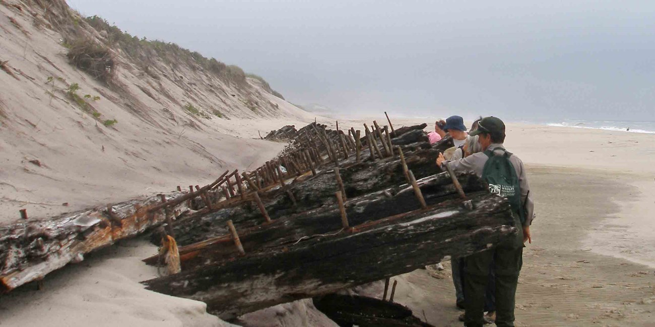 Major storms can reveal hidden treasures like the remains of the shipwreck, Bessie White