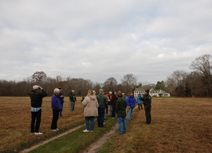 William Floyd Estate birdwatching group.