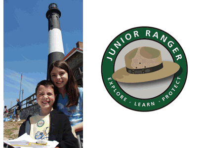 Collage of National Junior Ranger Day activities.