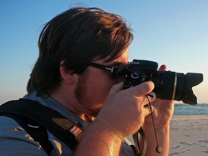 Photographer on Fire Island.