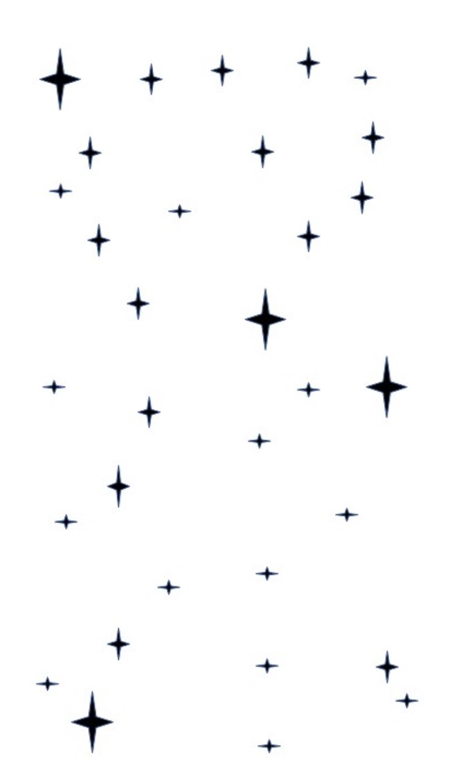 Blank sheet with random stars to draw a constellation