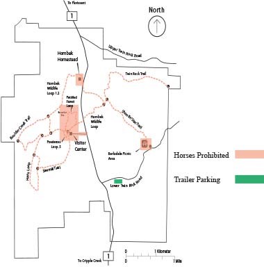 Map of Designated Horse Riding Areas