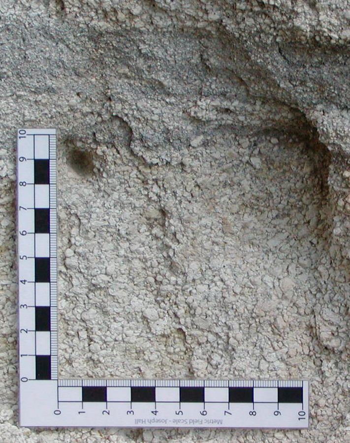 Close up of the upper pumic conglomerate