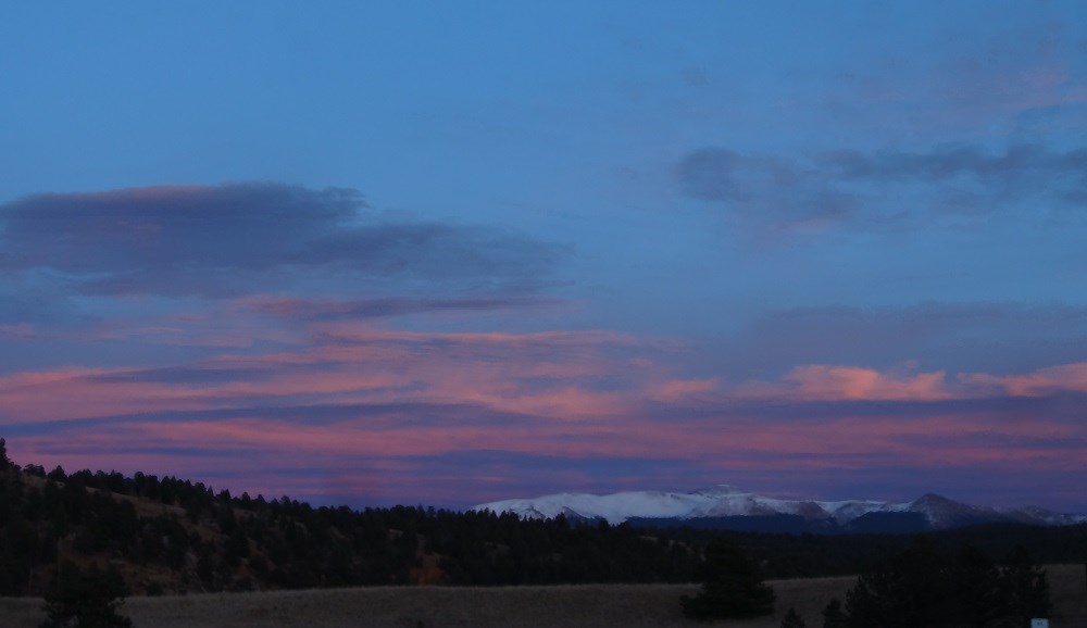 Clouds over Pikes Peak