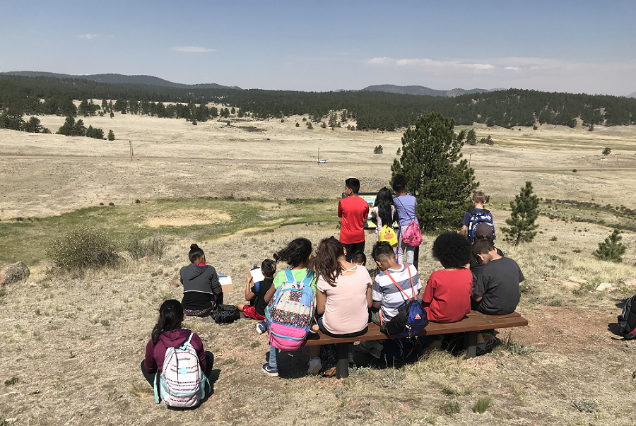 Students making a Geologic Map of the Florissant Valley