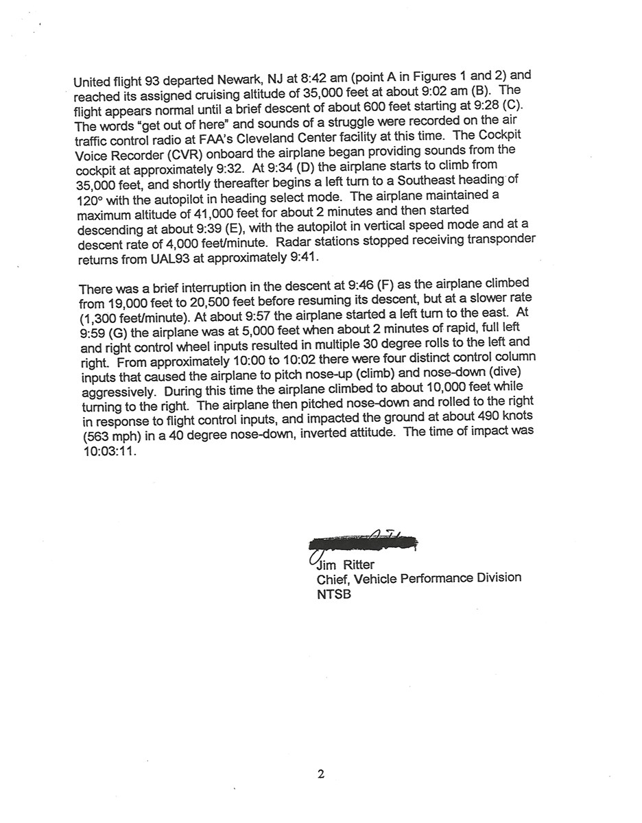 Flight 93 Flight Path Study Flight 93 National Memorial (U.S
