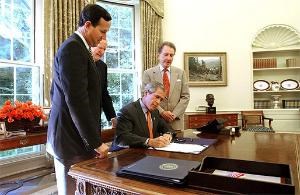 President signing legislation