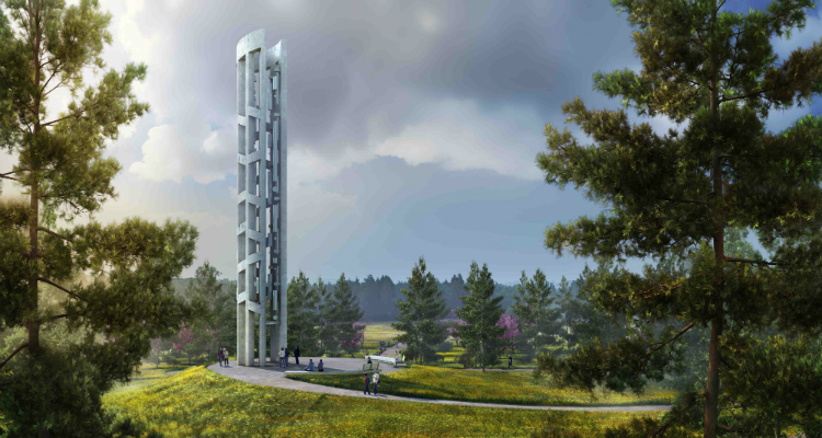 Artist's rendering of the Tower of Voices