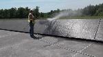 Washing the Memorial Plaza Wall (Image credit:  Richard Snodgrass)