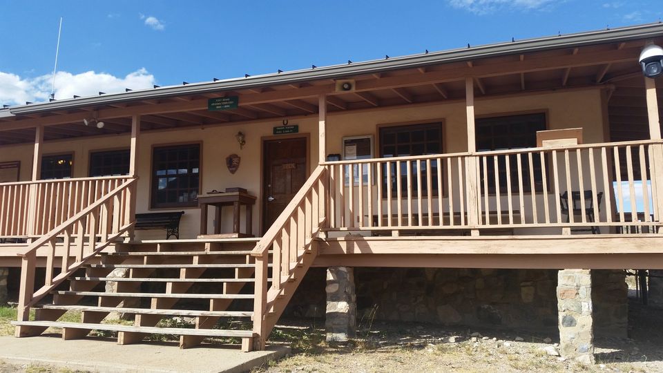 Fort Bowie Vistor Center 2024 Building with a porch.