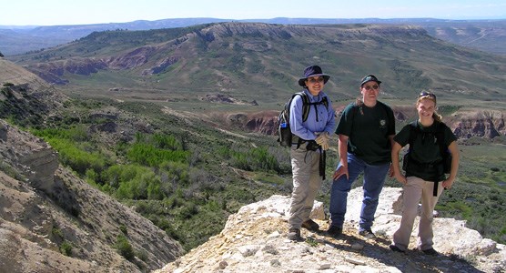 Fossil Butte interns during seasonal training Fossil Butte interns during seasonal training