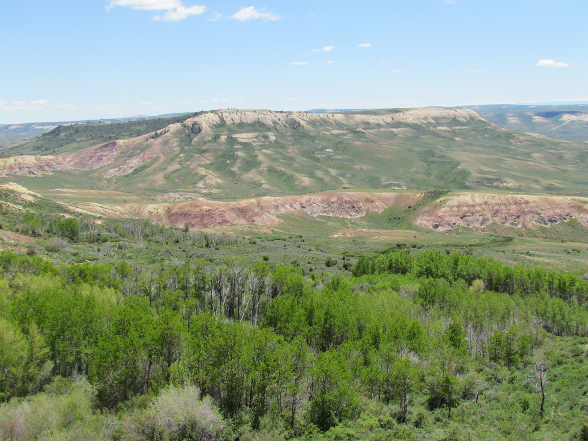 View of Fossil Butte from Cundick Ridge