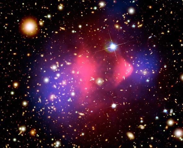 NASA image of the Bullet Cluster