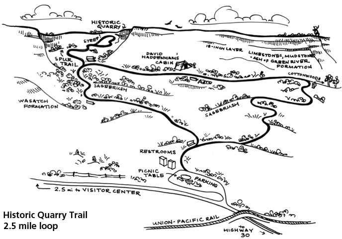 map of Historic Quarry Trail map of Historic Quarry Trail