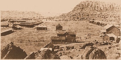 Historic photo of Fort Davis in the mid-1880's.