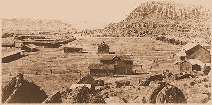 Historic photo of Fort Davis in the mid-1880's. Historic photo of Fort Davis in the mid-1880's.