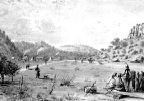 First Fort Davis Painting by Arthur Lee First Fort Davis Painting by Arthur Lee