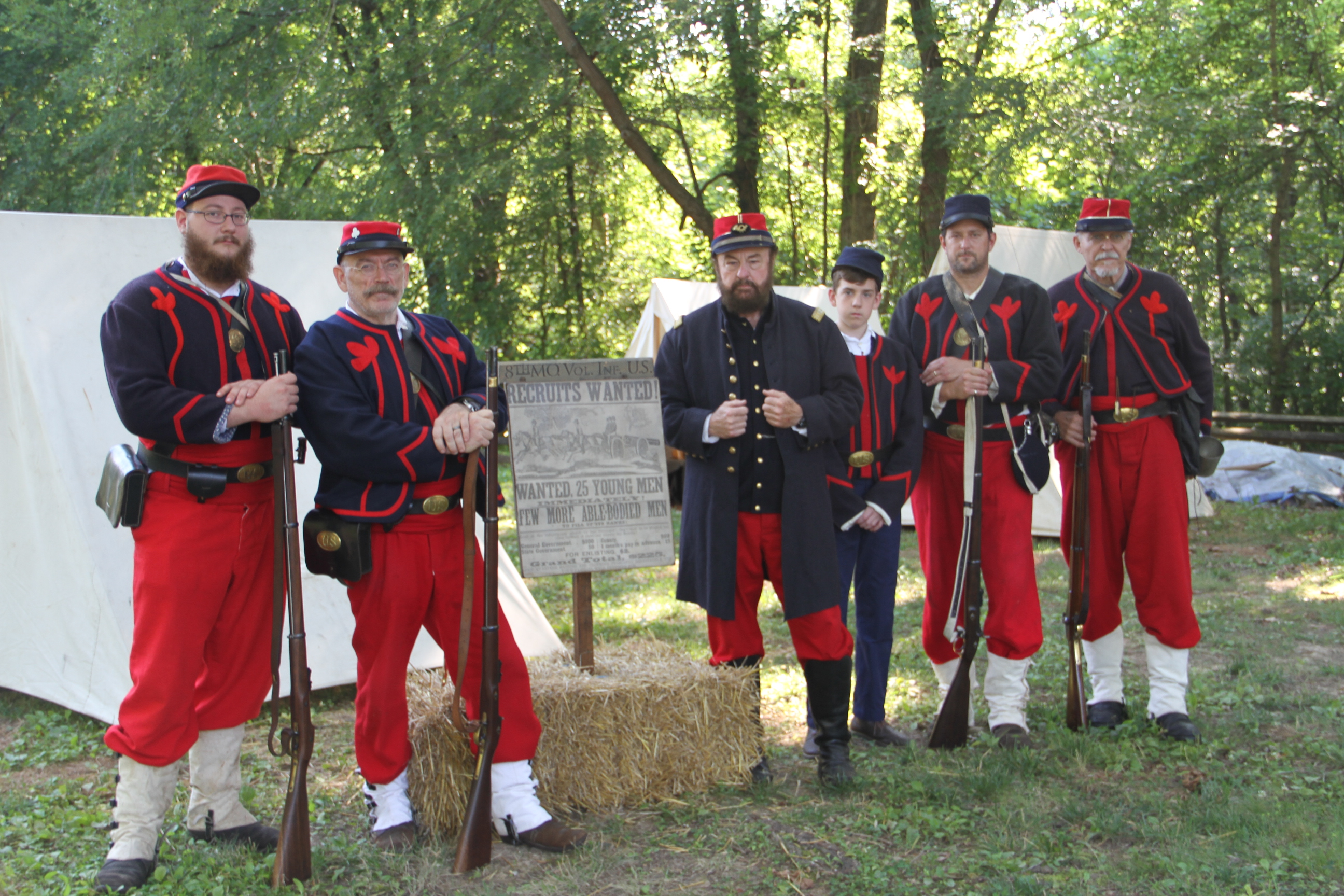 8th Missouri Zouves visit Fort Donelson NB