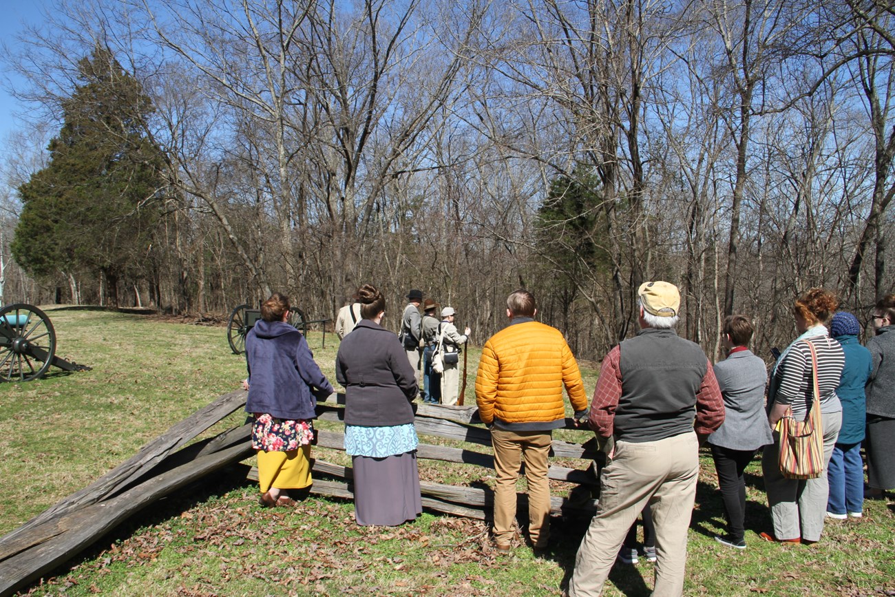 volunteers in costume at Fort Donelson NB