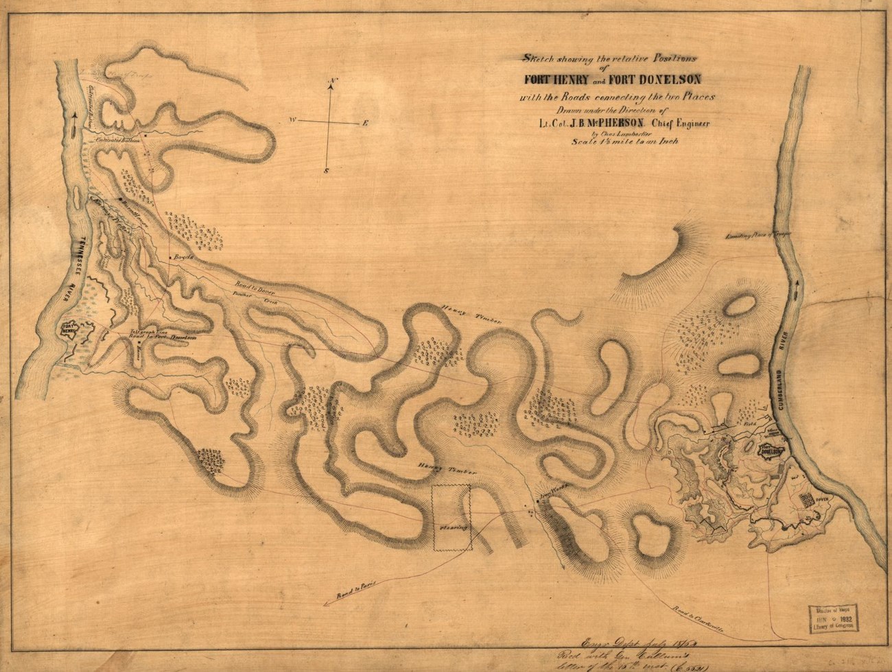1862 map Library of Congress