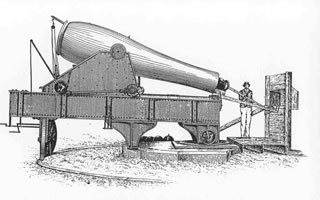 Drawing of a Rodman Cannon