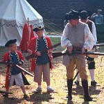 kids learn musket drill