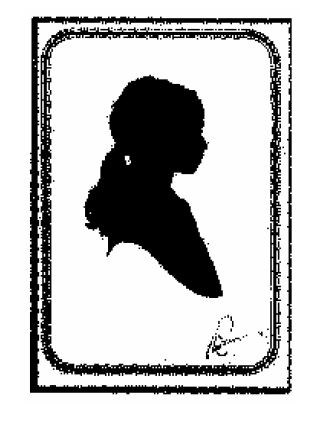 Silhouetted Portrait of young girl