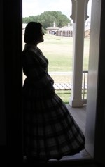 Lady in Company Officer's Doorway Lady in Company Officer's Doorway