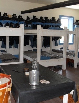 Bunkbeds in the barracks