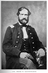 Black & white photo of Jesse Leavenworth.