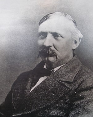 Black & white photograph of Theodore Conkey