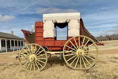 Image of reproduction stage coach wagon.
