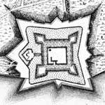 1700s view of the star-shaped design of the Castillo de San Marcos