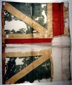 The British flag captured by Gálvez in the Battle of Pensacola