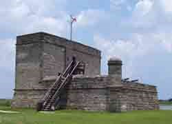 Fort Matanzas from the west Fort Matanzas from the west