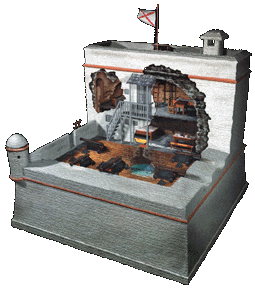 A 3-D image of Fort Matanzas