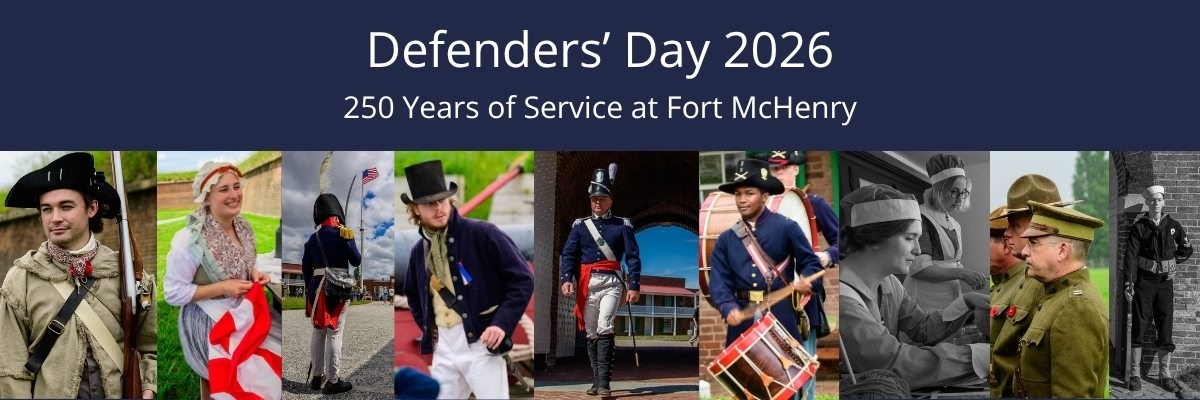 Living historians in period uniforms from American Revolution to World War II