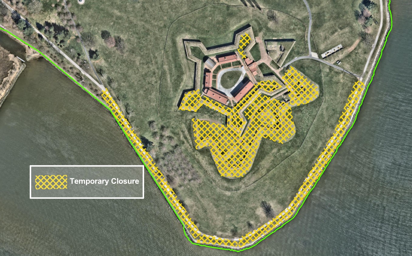 Temporary closures for Fort McHenry June 26-28, 2026