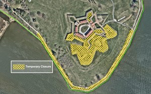 Temporary closures for Fort McHenry June 26-28, 2026