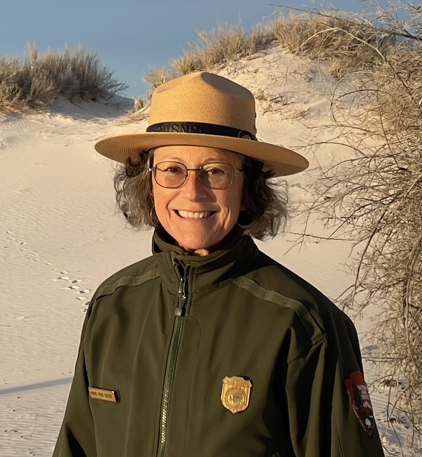 A woman in an NPS uniform