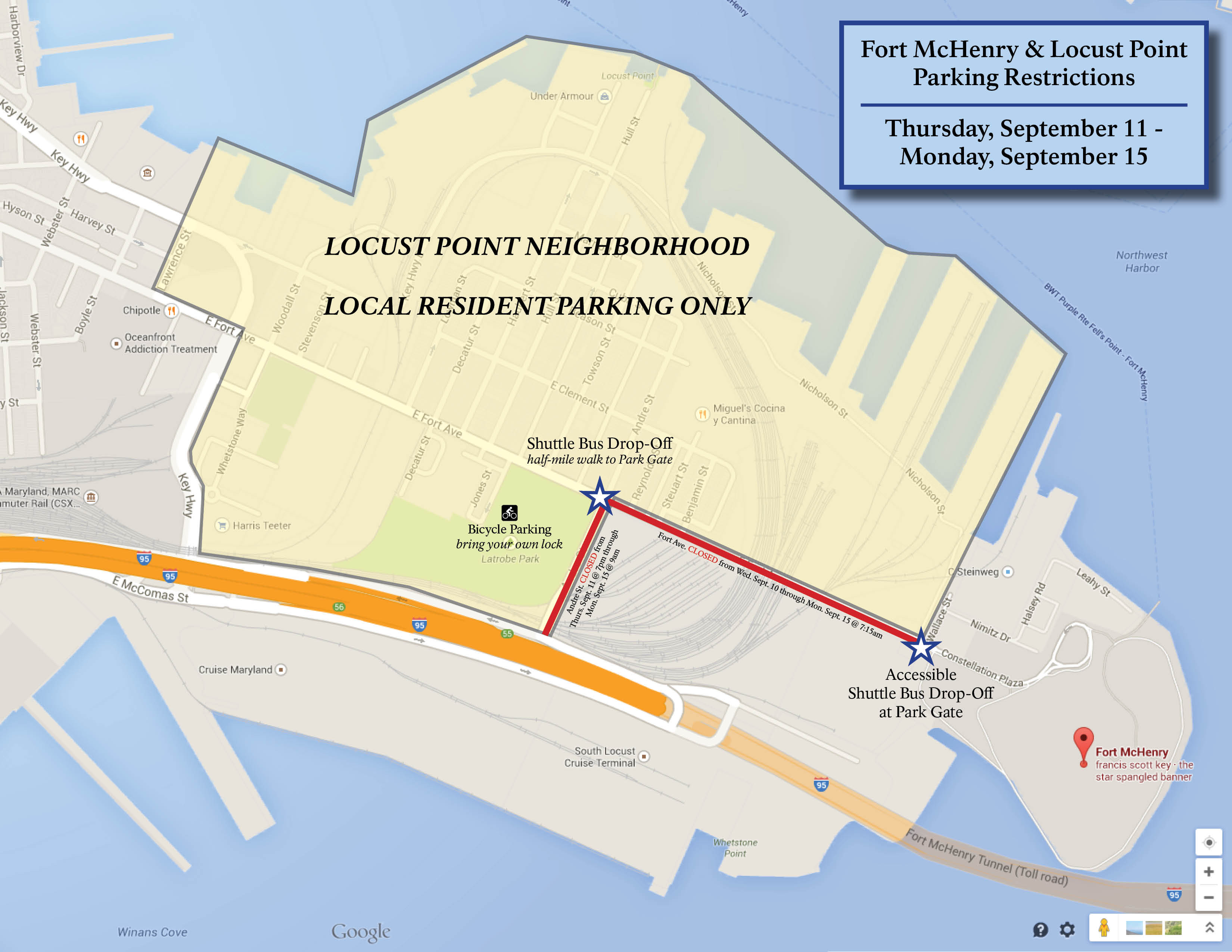 Parking restrictions map