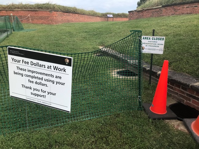 Fencing around the bastion project.